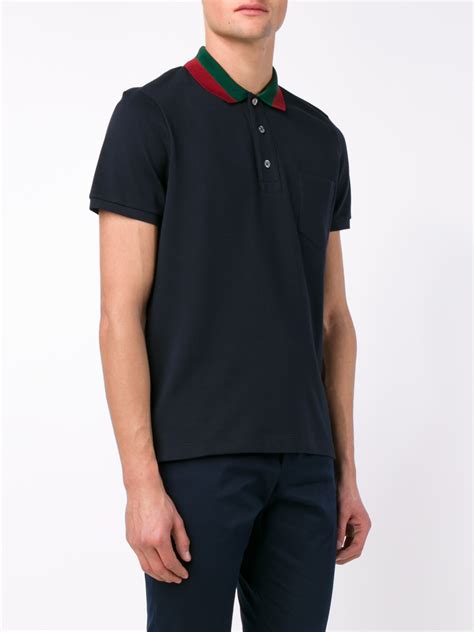 gucci polo t shirt cheap|gucci navy striped polo shirt.